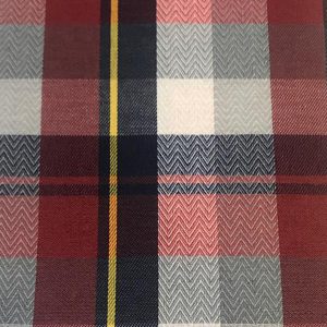 پارچه چهارخانه طرح ترک آيدين سرمه ای قرمز کد 305