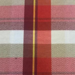 پارچه چهارخانه طرح ترک آيدين زرشکي قرمز کد 310