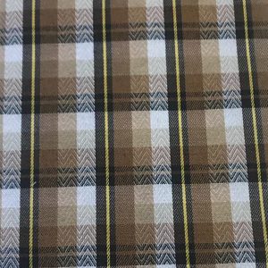 پارچه چهارخانه طرح ترک آيدين شکلاتی ريز کد 325.1